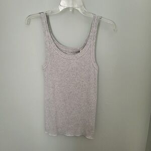 Alpine Design Women Medium Cotton Peak Ribbed Tank Heather Gray New